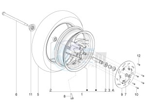 TYPHOON 125 4T 2V E3 (APAC) drawing Front wheel