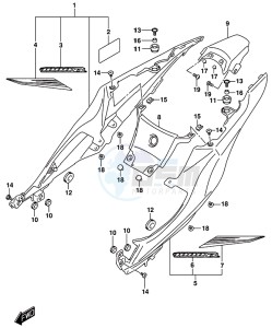 GSX-R1000 ARZ drawing FRAME COVER (GSX-R1000RZL8 E21)