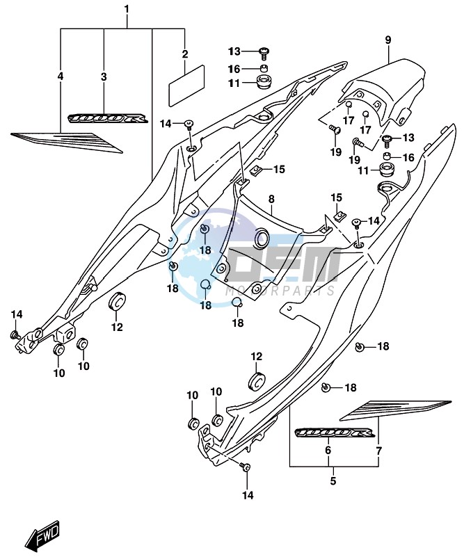 FRAME COVER (GSX-R1000RZL8 E21)