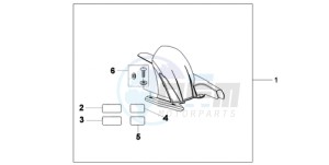 CB600F39 France - (F / CMF ST 25K) drawing HUGGER