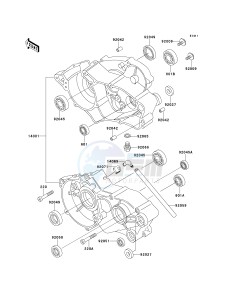 KX 60 B [KX60] (B10-B14) [KX60] drawing CRANKCASE