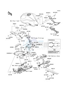 ZR 750 L [Z750 AU] (L7F-L8F) L8F drawing SIDE COVERS_CHAIN COVER-- L8F- -