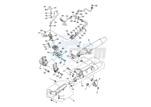 XVS A DRAG STAR CLASSIC 650 drawing EXHAUST SYSTEM