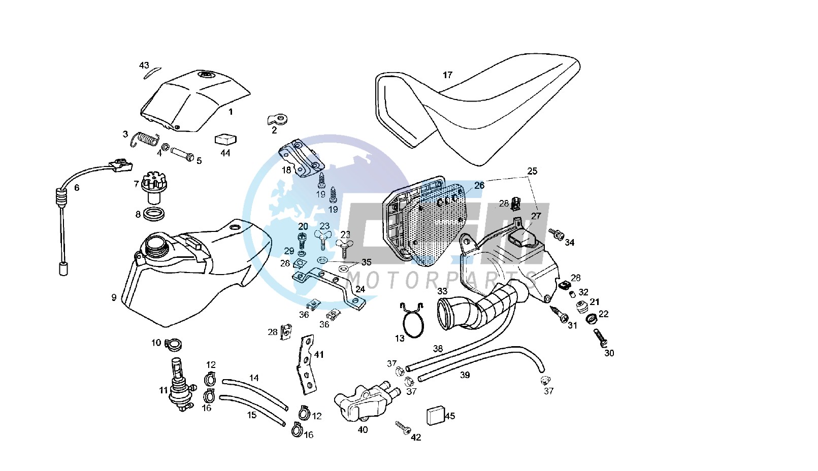 FUEL TANK - SEAT