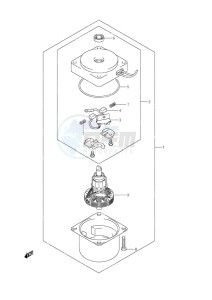 DF 9.9 drawing PTT Motor Power Tilt/Tiller Handle