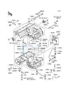 ZRX1200R ZR1200A6F FR GB XX (EU ME A(FRICA) drawing Crankcase