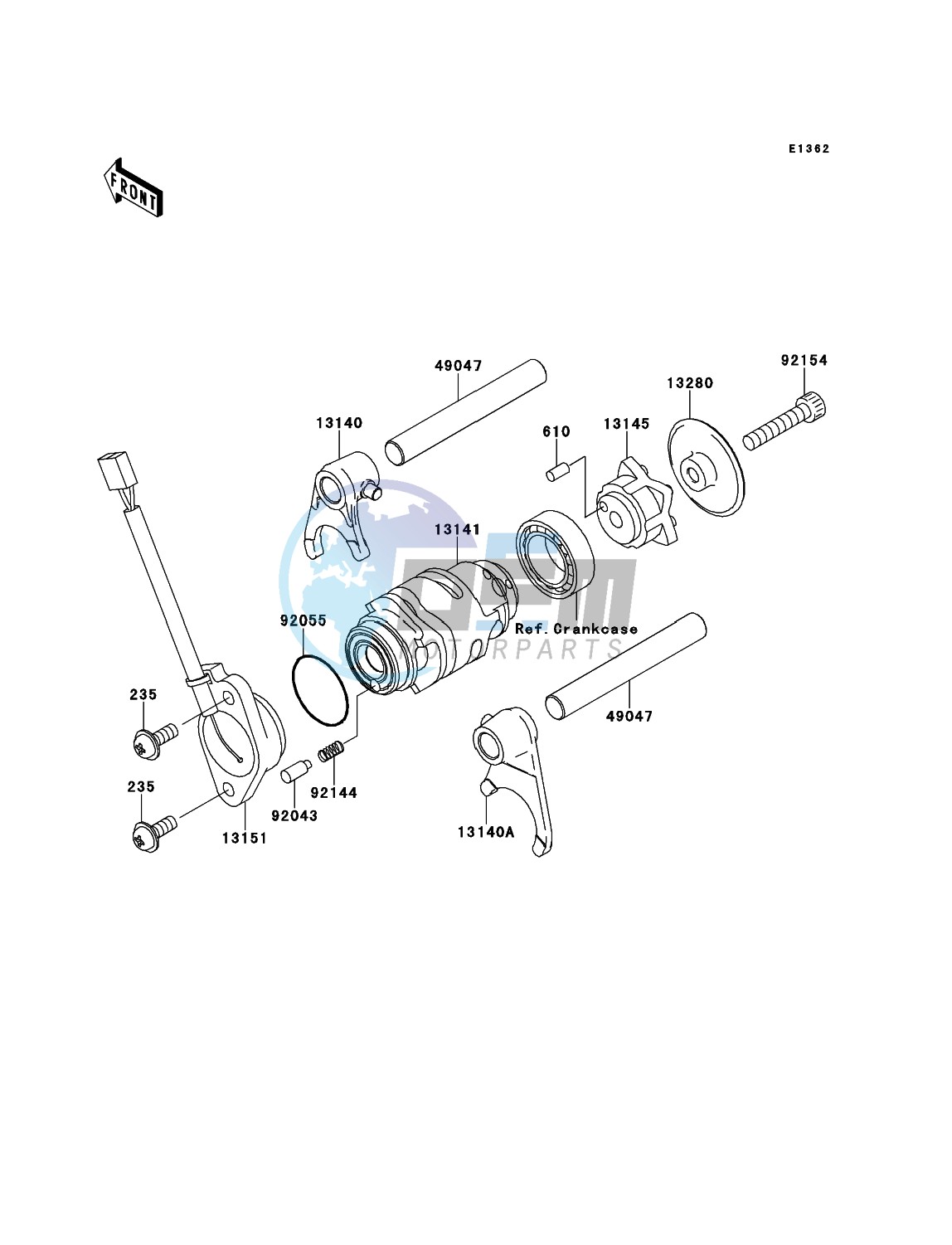 Gear Change Drum/Shift Fork(s)