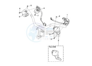 YQ AEROX 50 drawing HANDLE SWITCH- LEVER