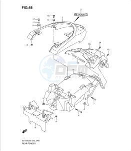 VZ1500K9 drawing REAR FENDER