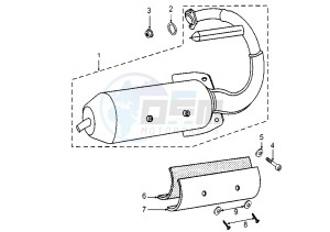 VIVACITY - 50 cc drawing EXHAUST