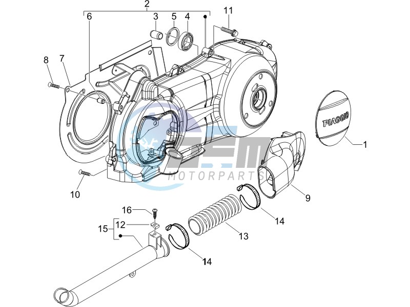 Crankcase cover - Crankcase cooling