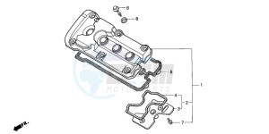 CBR600F2 drawing CYLINDER HEAD COVER