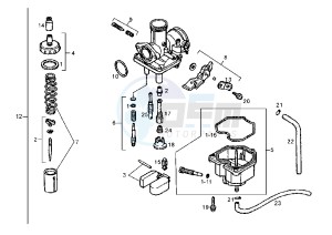 SENDA SM - 125 drawing CARBURETOR