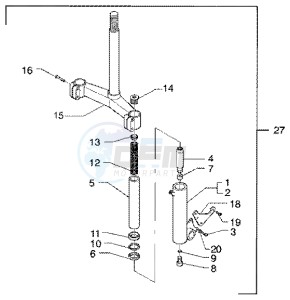 X9 180 Amalfi drawing Fork