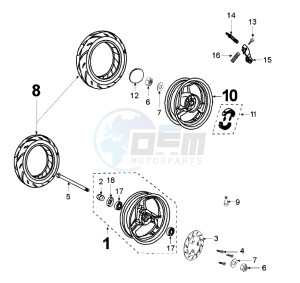 VIVA 3 L 50 2T drawing WHEELS