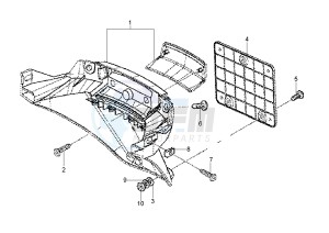 LX 2T 50 drawing Number plate holder assy