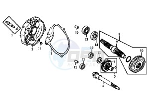 JET EURO X EU2 - 50 cc drawing GEAR GROUP