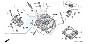 NT700VA F drawing FRONT CYLINDER HEAD