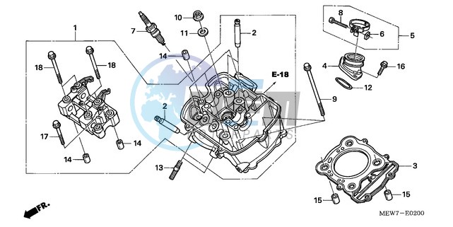 FRONT CYLINDER HEAD