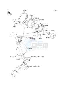 VN 2000 J [VULCAN 2000 CLASSIC LT] (8F-9F) J8F drawing HEADLIGHT-- S- -