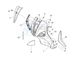 Liberty 50 4T PTT 2007-2012 (D) is drawing Front shield