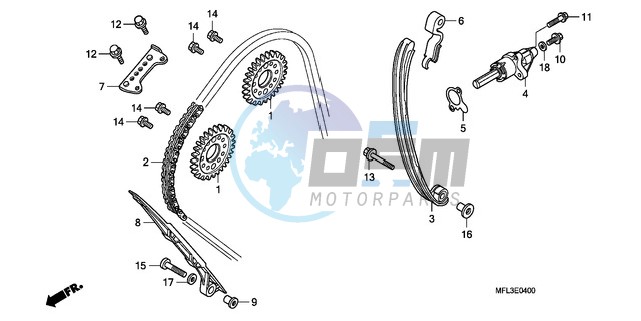 CAM CHAIN/TENSIONER