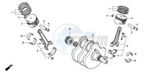 VT600C drawing CRANKSHAFT/PISTON