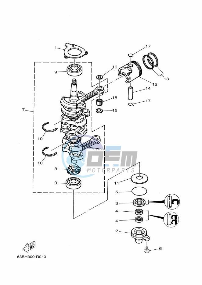 CRANKSHAFT--PISTON