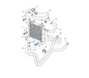 YQ AEROX 50 drawing COOLING SYSTEM