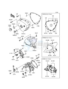 W800 EJ800AFF GB XX (EU ME A(FRICA) drawing Left Engine Cover(s)