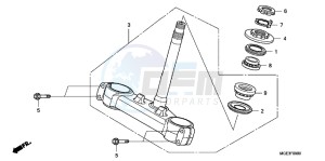 VFR1200FDC VFR1200F Dual Clutch E drawing STEERING STEM