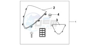 CBR1000RA9 Europe Direct - (ED / ABS MME REP) drawing WINDSCREEN CLEAR