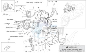 Scarabeo 125-150-200 (eng. Rotax) drawing Electrical system I