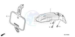 CRF50F9 Australia - (U) drawing FRONT FENDER