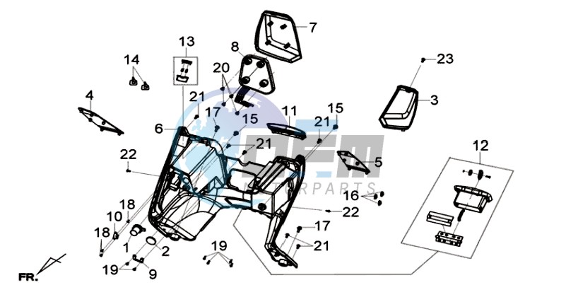 COWLING INNER FR PLATE