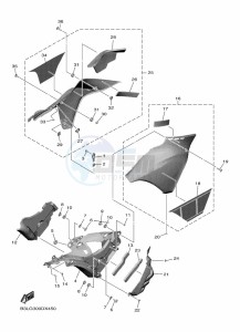 YZF1000 YZF-R1 (B3LS) drawing COWLING 5