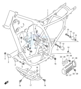 DR350 (E1) drawing FRAME