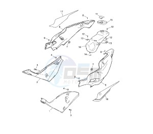 TZR 50 drawing SIDE COVERS 5WXR