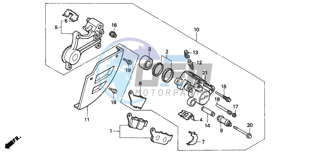 REAR BRAKE CALIPER (1)