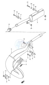 RMX250 (E1) drawing MUFFLER