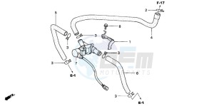 CBR600FR drawing AIR INJECTION CONTROL VALVE