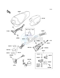 JET SKI STX-12F JT1200D7F FR drawing Handlebar