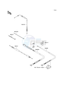 KVF 750 D [BRUTE FORCE 750 4X4I] (D8F-D9F) D9F drawing CABLES