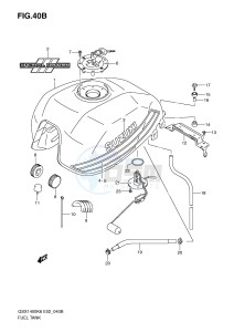 GSX1400 (E2) drawing FUEL TANK (GSX1400ZK7)