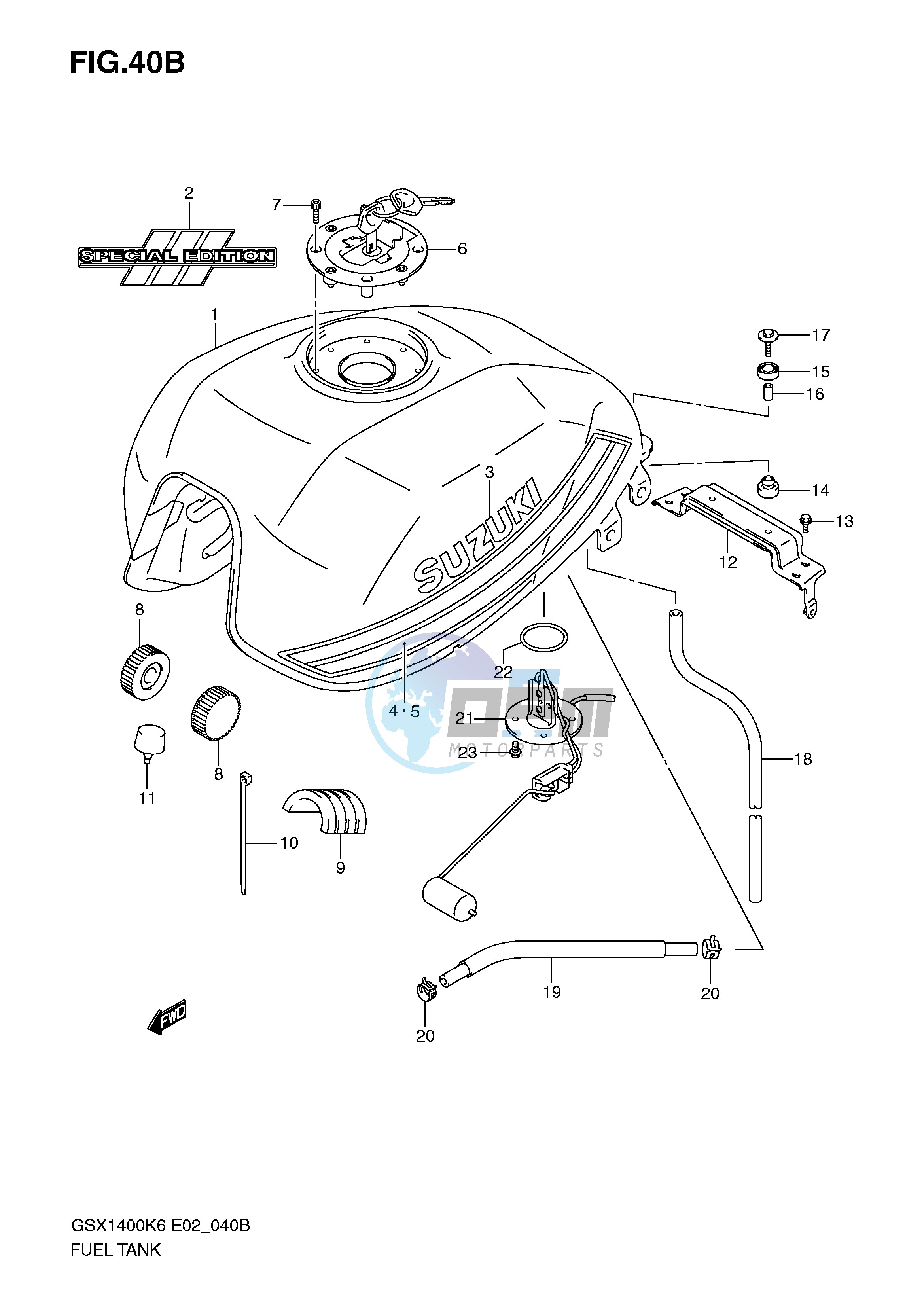 FUEL TANK (GSX1400ZK7)