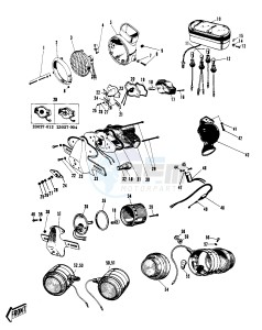 W1 W2 TT SS [COMMANDER) (TT-SS ) 650 [COMMANDER) drawing METERS_LIGHTS -- EARLY PRODUCTION- -