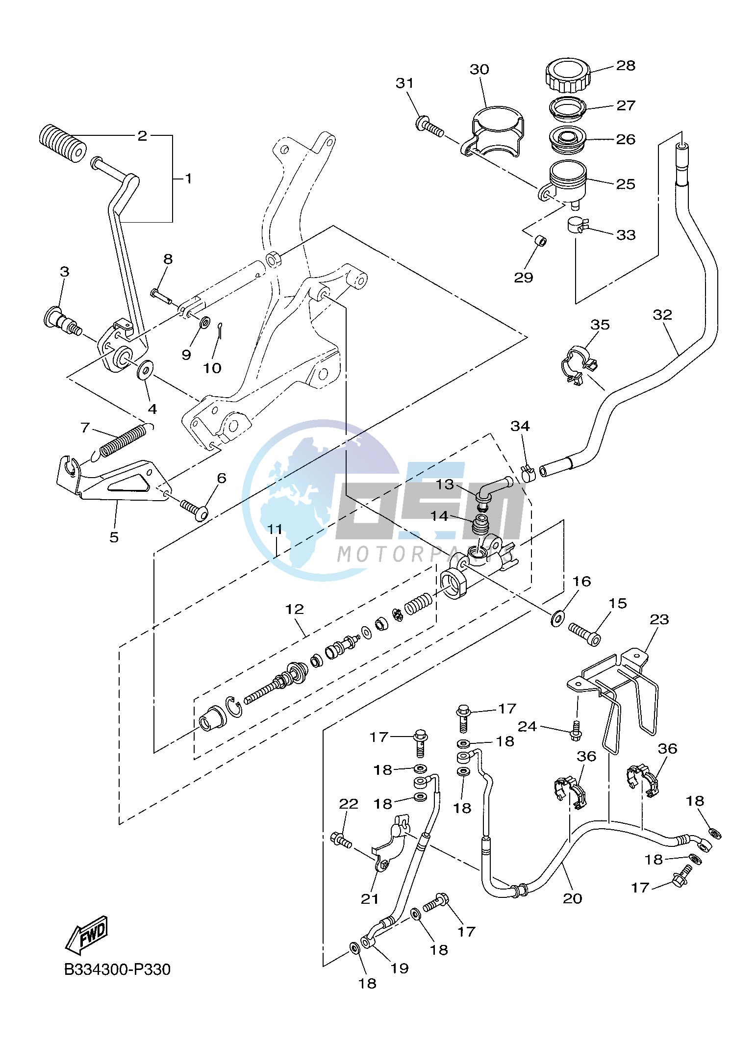 REAR MASTER CYLINDER