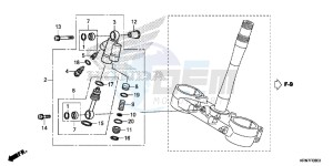 CRF250RE CRF250R Europe Direct - (ED) drawing STEERING DAMPER