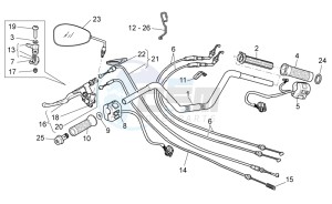 California Black Eagle 1100 drawing Handlebar - Controls