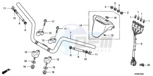 TRX700XX9 Australia - (U) drawing HANDLE PIPE